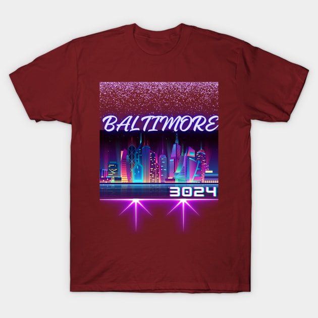 FUTURE BALTIMORE 3024 DESIGN T-Shirt by The C.O.B. Store